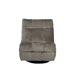 Relaxfauteuil Mila handmatig & draaibaar met unieke schommelstand - Grijze stof