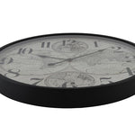Ronde Wandklok Countryfield "World''  wit/zwart Ø 60 cm