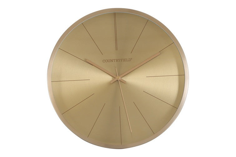 Wandklok Copper L rond goud Countryfield Ø50.5 cm (NIEUW)