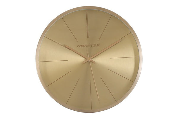 Wandklok Copper L rond goud Countryfield Ø50.5 cm (NIEUW)