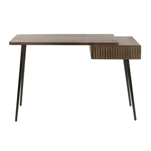 Kaptafel/bureau Carve / Massief acacia drift brown