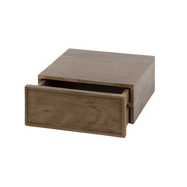 Nachtkastje 1L hangend Frame Massief acacia drift brown (2 stuks)