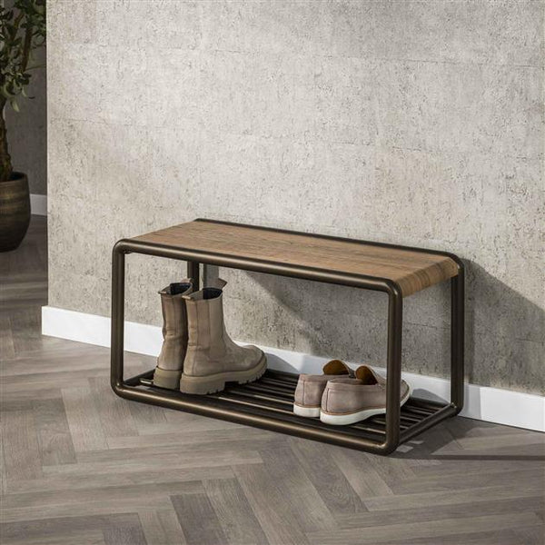 Schoenenrek Luno / Drift Brown Powdercoated