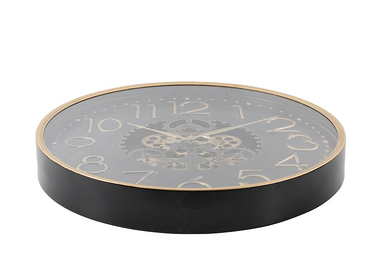 Radarklok Tasma S zwart/goud Ø60 cm