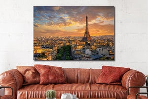 Glasschilderij Parijs eifeltoren 120x80 cm