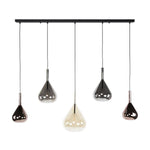 Hanglamp Wings 5-lichts / Zwart