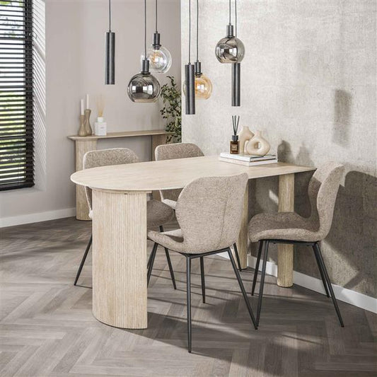 Eettafel Romano Arch 1-side 140x80 cm / Keramiek travertin