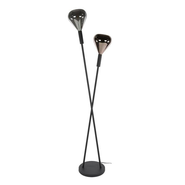 Vloerlamp Wings 2-lichts / Zwart