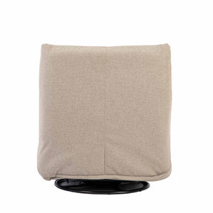 Relaxfauteuil Izzy handmatig & draaibaar met unieke schommelstand - Taupe stof
