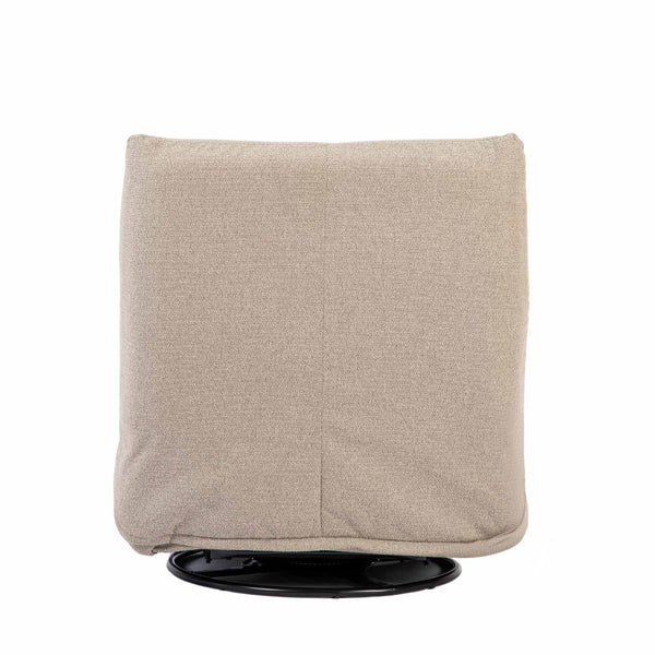 Relaxfauteuil Izzy handmatig & draaibaar met unieke schommelstand - Taupe stof