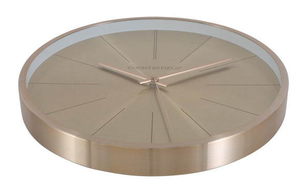 Wandklok Copper L rond goud Countryfield Ø50.5 cm (NIEUW)