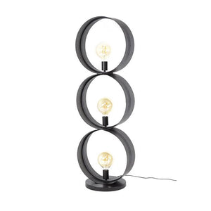 Vloerlamp 3L ring geperforeerd / Charcoal (Magazijn sale)