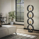 Vloerlamp 4L ring geperforeerd / Charcoal (Magazijn sale)