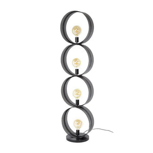 Vloerlamp 4L ring geperforeerd / Charcoal (Magazijn sale)