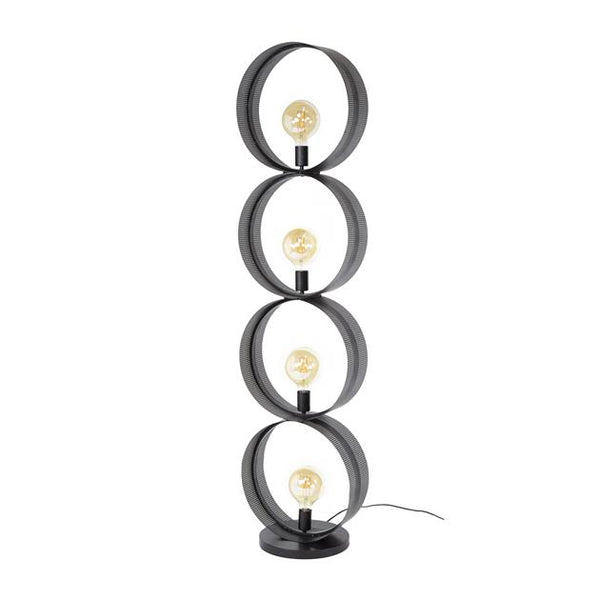 Vloerlamp 4L ring geperforeerd / Charcoal (Magazijn sale)