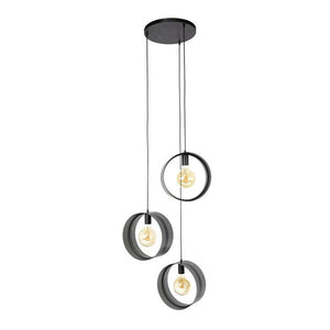 Hanglamp 3L ring geperforeerd / Charcoal (Magazijn sale)