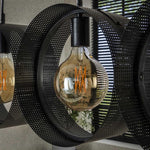 Hanglamp 4L ring geperforeerd / Charcoal (Magazijn sale)