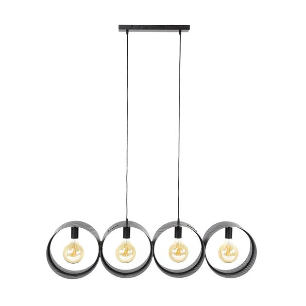 Hanglamp 4L ring geperforeerd / Charcoal (Magazijn sale)