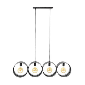 Hanglamp 4L ring geperforeerd / Charcoal (Magazijn sale)