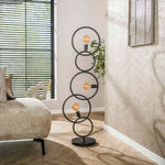 Vloerlamp 3L loop / Artic zwart