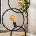 Vloerlamp 3L loop / Artic zwart