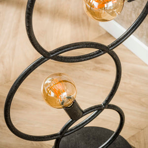 Vloerlamp 3L loop / Artic zwart