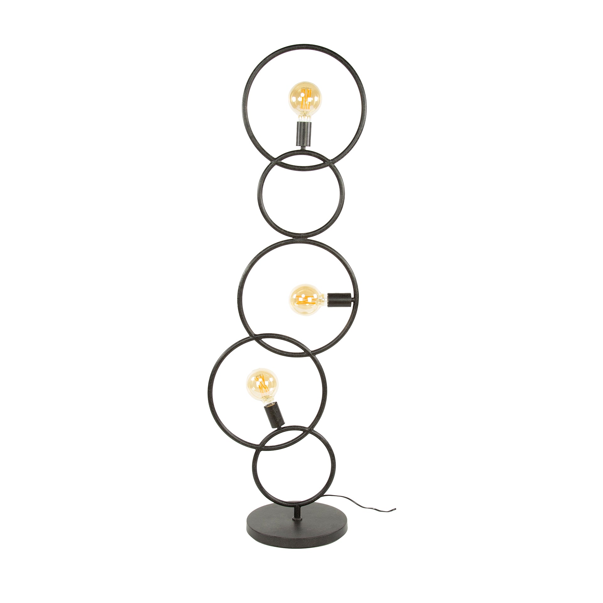 Vloerlamp 3L loop / Artic zwart