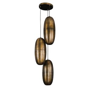 Hanglamp 3L cosmic getrapt / Brons antiek (Magazijn sale)