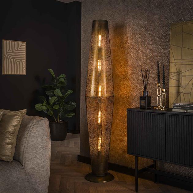 Vloerlamp 5L cosmic / Brons antiek (Magazijn sale)