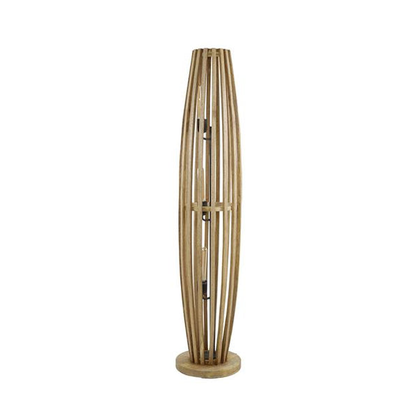 Vloerlamp 3L orbit L / Massief mango naturel