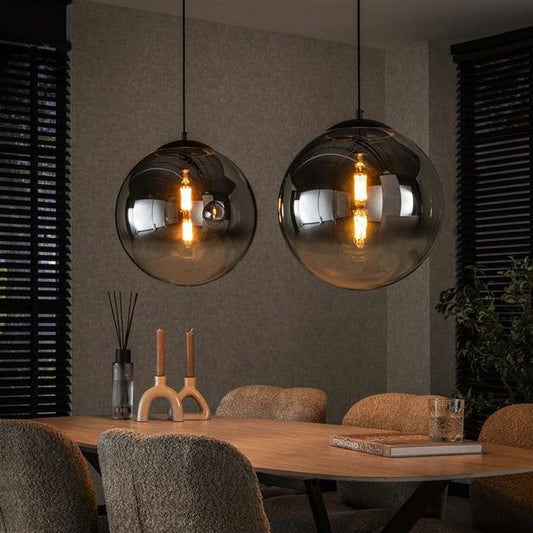 Hanglamp 2L bubble shaded XL / Artic zwart