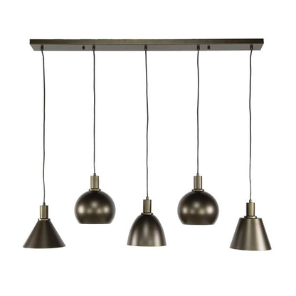 Hanglamp Metallo 5-lichts / Sienna bruin (Magazijn sale)
