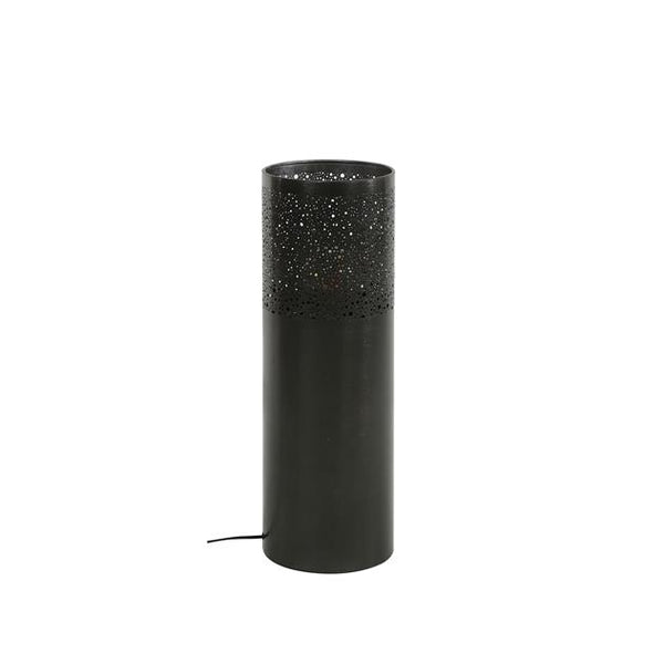 Vloerlamp Ø20 cilinder 60cm / Zwart nikkel