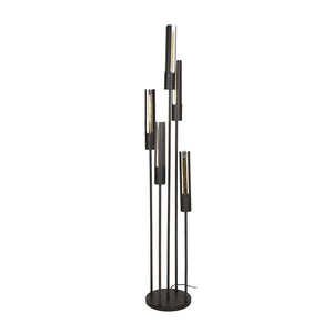 Vloerlamp 5L getrapt tube / Artic zwart