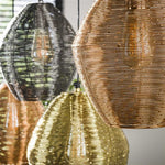 Hanglamp 5L web mix / Mat nikkel mix color