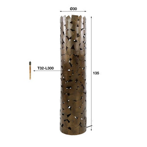Vloerlamp patch cylinder / Brons antiek (Magazijn sale)
