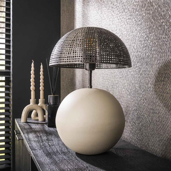 Tafellamp 1L sphere natural / Natural grey (Magazijn sale)