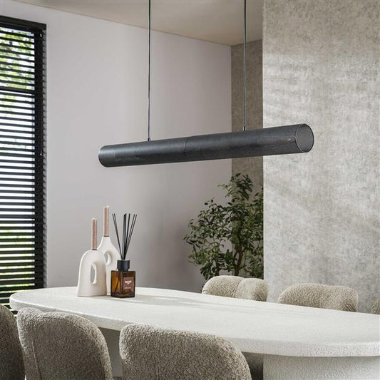 Hanglamp 120 tube mesh / Artic zwart