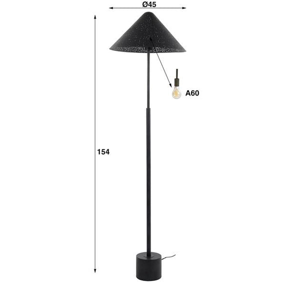 Vloerlamp kosmos LED-dimmer / Charcoal (Magazijn sale)
