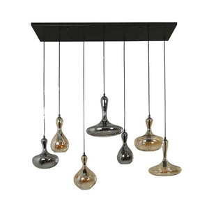 Hanglamp 4+3 karaf / Artic zwart