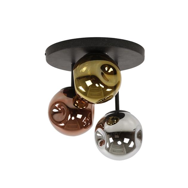 Plafondlamp 3L stellar / Artic zwart