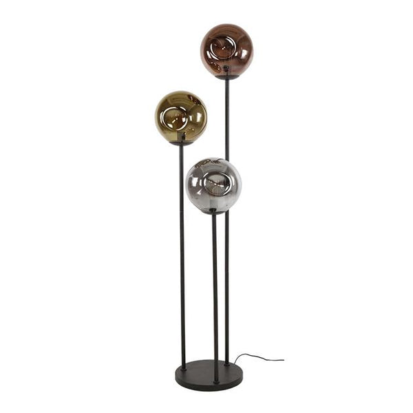 Vloerlamp 3x Ø25 stellar / Artic zwart