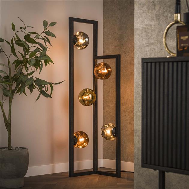 Vloerlamp 5L stellar / Artic zwart