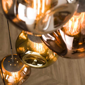 Hanglamp 7L getrapt stellar / Oud zilver