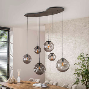 Hanglamp 6L stellar black series / Artic zwart