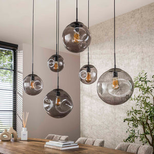 Hanglamp 6L stellar black series / Artic zwart