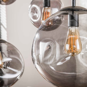 Hanglamp 6L stellar black series / Artic zwart