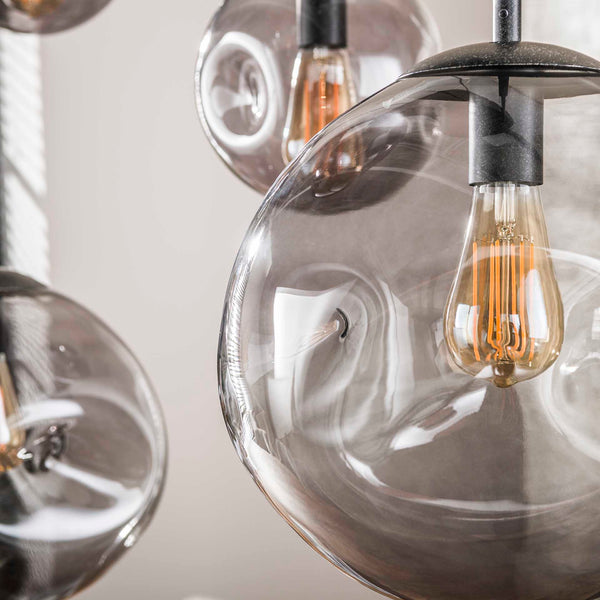 Hanglamp 6L stellar black series / Artic zwart