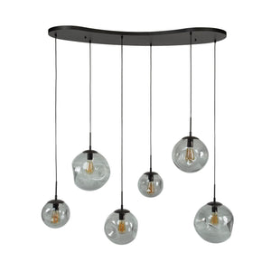Hanglamp 6L stellar black series / Artic zwart