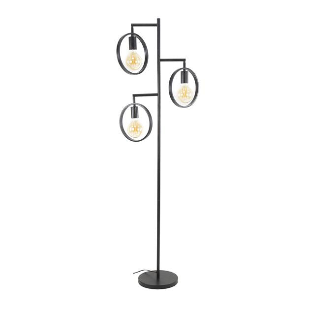 Vloerlamp 3L ring / Charcoal